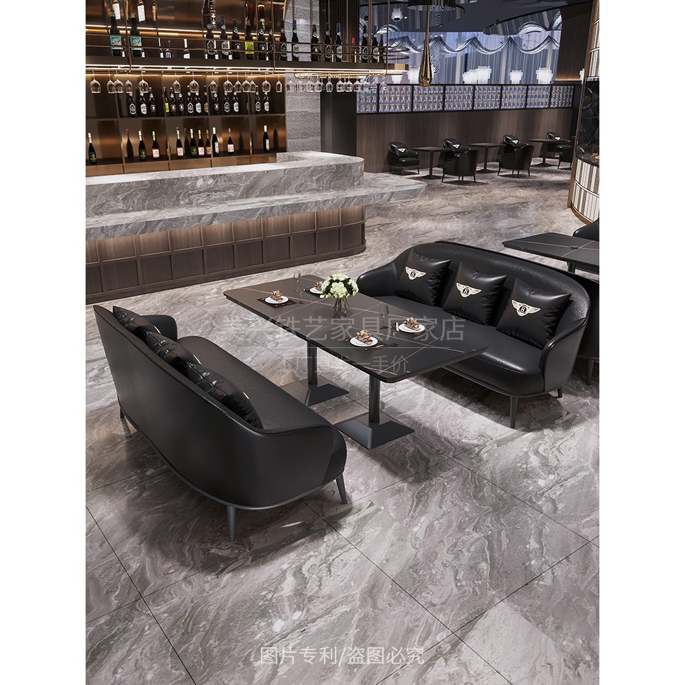 工业风酒馆咖啡厅酒吧沙发桌椅烧烤店火锅西餐厅餐吧清吧卡座沙发