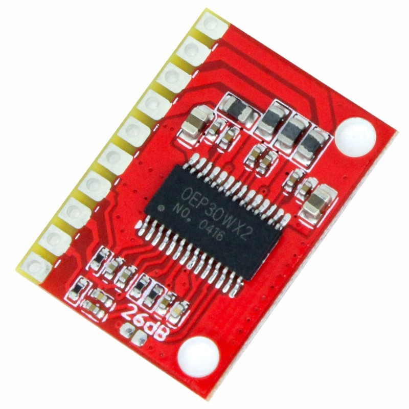 OEP30Wx2双声道伴音数字功放板 大功率模块D类2V液晶电视0W5W