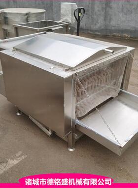 脱鸡家类羽毛机器28624恒温搅拌烫池猪头连禽续式打毛轴机七打毛