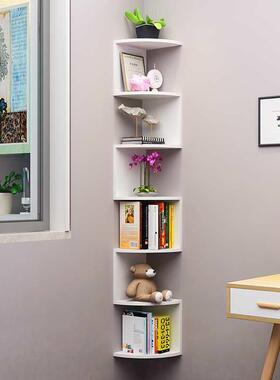 墙角书架物搁架墙搁架收纳47481架壁挂置墙板墙壁转角架角落三角