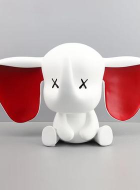 小飞大飞象象摆件代简约轻奢高档客厅家电视柜柜酒入户玄关居现软