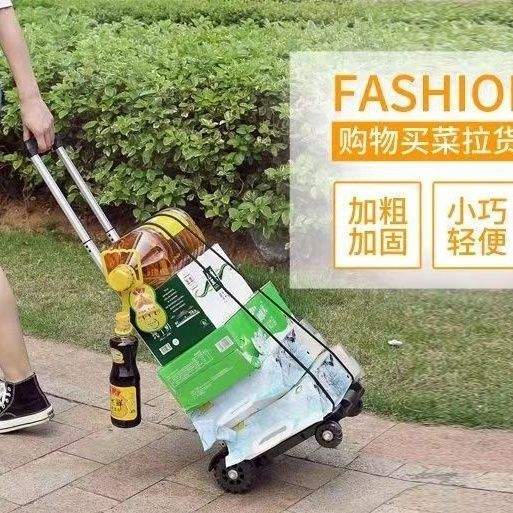 家用升级款两轮折叠手推车买菜购物拉货便携式新款摆摊拉杆车耐用