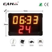 篮球LED时子器室单双排24秒比赛单面计136内室外电倒计时显示器