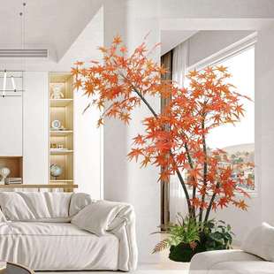 高红端地仿真枫树造景室内大型植物酒店350装饰摆件树仿生枫假树