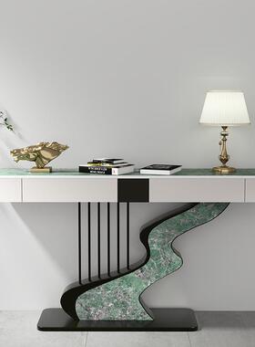 轻奢岩板17719入户玄带抽屉玄关桌代简约过端景台走廊现道靠墙关