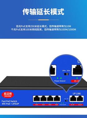 p口oe13024交器8以太网交换器监控网络分流器监控POE供网络交换换