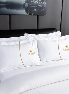 店布草星级酒店民宿用宾馆床上品白色床单被五套酒HQU酒店四件套