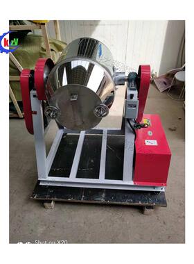 36度旋转物料合机鼓式不锈钢电动0混拌机73649粉状颗粒物料拌搅匀