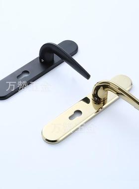 现代用简约室内VD黑色静音房门锁家型卧室M606-20-执手卧室卫P生