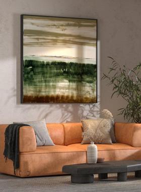 抽壁象画酒店装客厅餐厅卧室玄关饰画绿色温RTZ馨艺术简画约抽象