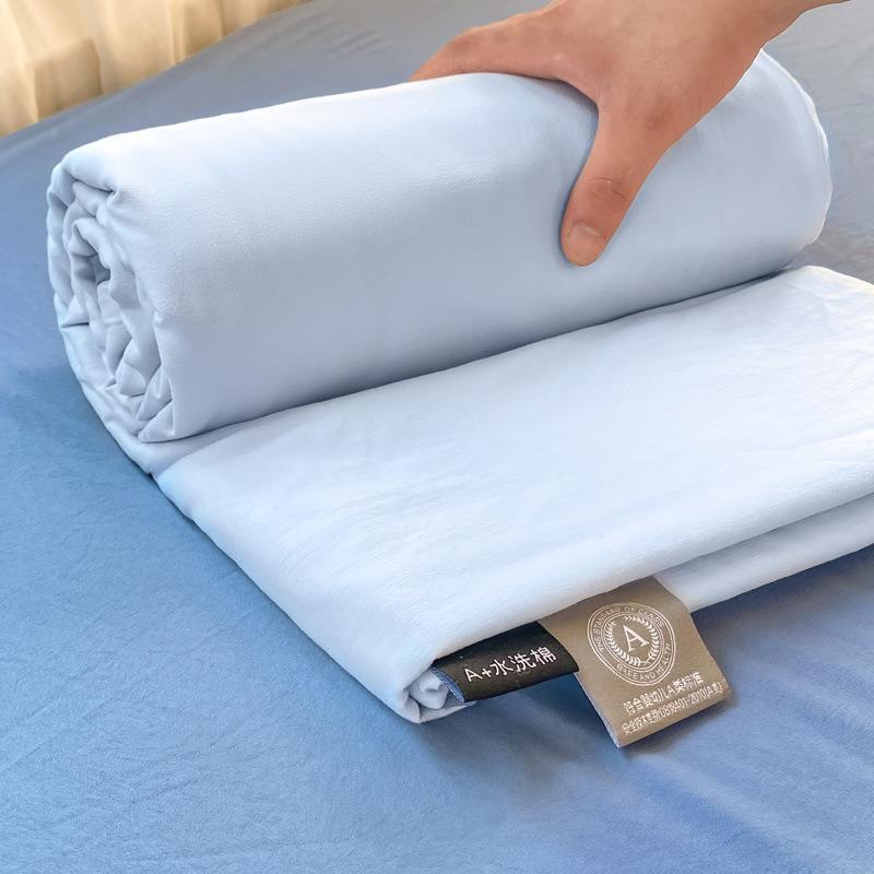 类4EcWS436母婴级100水棉洗被套单单买学生舍被宿罩纯色简约家件