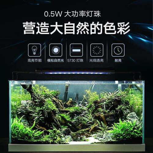 DQKQL赏ED灯鱼缸灯水族箱LE水草灯0.5W草缸水草造非T5景观鱼