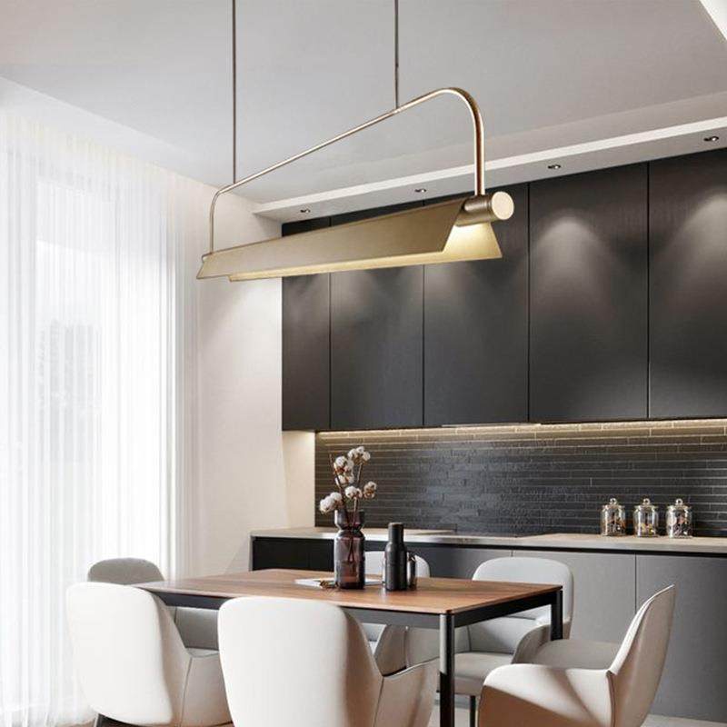 886后现代简约计师术办公室工业风餐吊饮艺吧设台餐厅书房长条餐