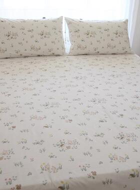 笠RF7676TM6I0T林小套兔纯棉床单单件被枕套丛单人被罩床简约可配