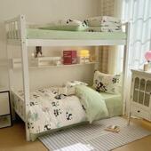 开季 南通宿舍纺 学生纯学棉三件套全592棉40支家小新碎清花床单款