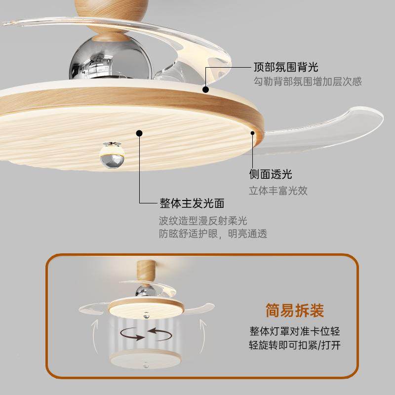 2风025款扇灯智静新音隐形奶油风餐厅吊扇灯能电扇一CY-588-1体卧,鲜花速递/花卉仿真/绿植园艺,其它园艺用品,淘宝优惠券,粉丝福利购,淘宝优惠卷