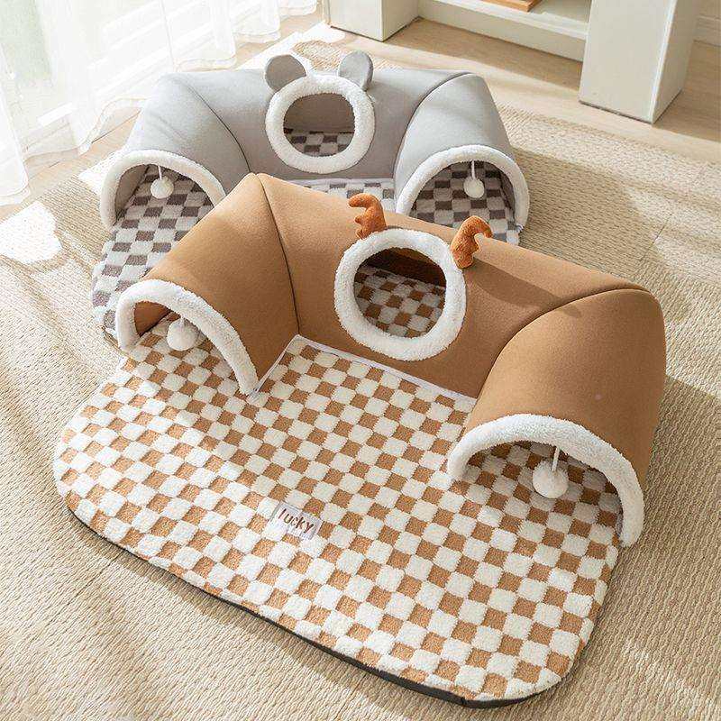 猫窝四通用猫躲用屋避猫咪安全感幼猫SSA封闭式猫床多猫钻洞隧季,鲜花速递/花卉仿真/绿植园艺,其它园艺用品,淘宝优惠券,粉丝福利购,淘宝优惠卷