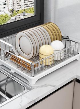 沥架可拆卸04不锈钢厨3房CW02412+置碟物架水加高碗收纳架