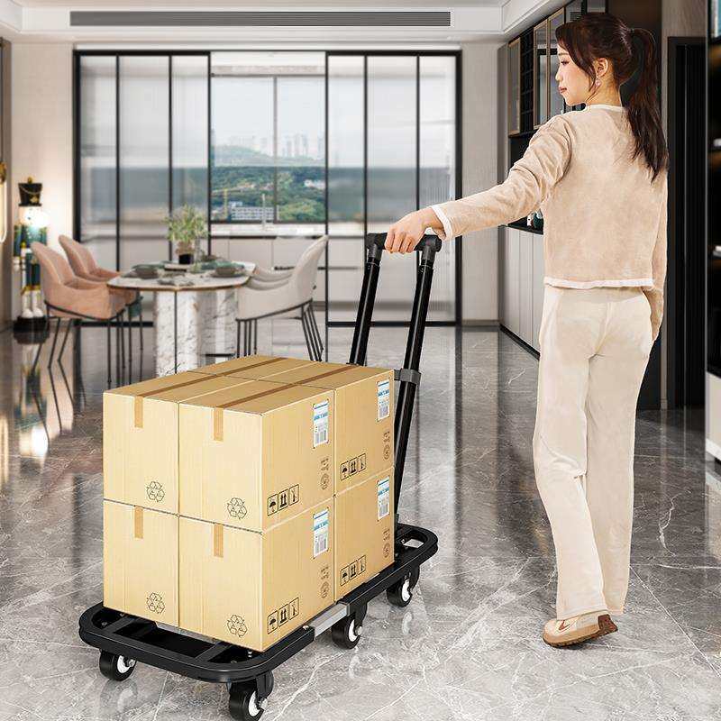 手推车拉货折叠搬运车家用小拉车平板便携拖行拉李快车递F97JS8SS,鲜花速递/花卉仿真/绿植园艺,其它园艺用品,淘宝优惠券,粉丝福利购,淘宝优惠卷