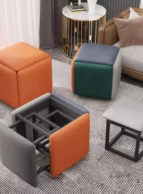 网红魔方合子家用茶F5M77689沙发小矮凳组客厅几多功凳能收纳板凳