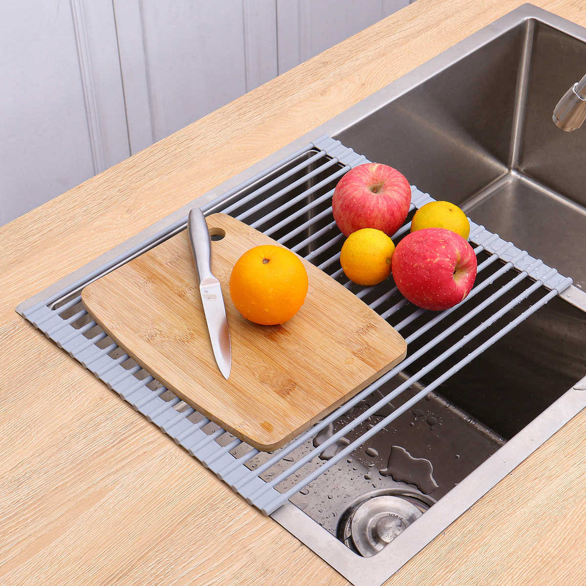 圆形硅胶沥水架水槽水池窄置物收纳可折叠厨房台面碗碟盘餐具沥水,厨房/烹饪用具,厨房置物架/置物柜/角架,淘宝优惠券,粉丝福利购,淘宝优惠卷