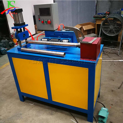 不锈钢竹节管成型机室内装修防护栏压花纹Tube embossing machine