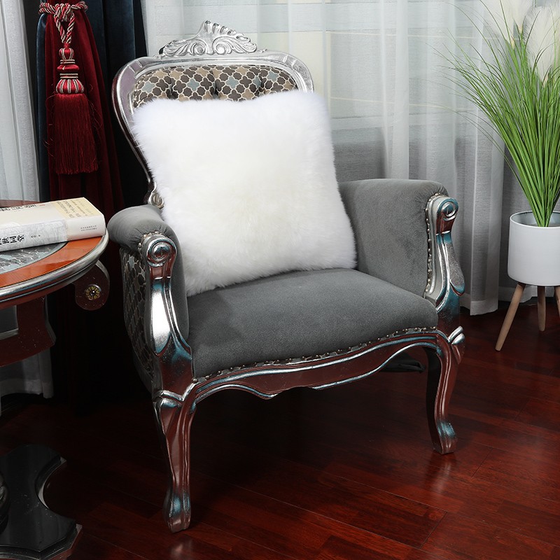 欧式纯真羊毛抱枕椅子沙发靠垫坐垫座垫含芯床头腰靠枕背装