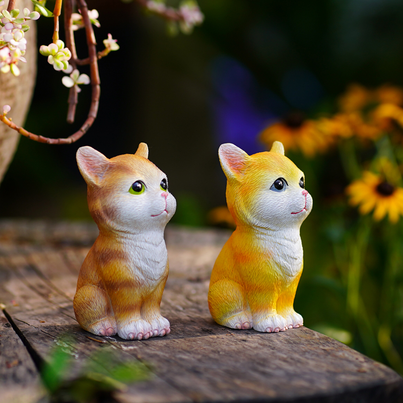 九尾猫咪花盆景装饰小爱九尾狐狸猴尾柱多肉花园微景观造景