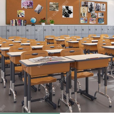 育才家用写字桌儿童学习桌椅培训班桌椅升降中小学生课桌椅学校