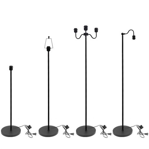 落地灯配支架带线 创意脚踏关E27灯头客厅卧室加灯罩