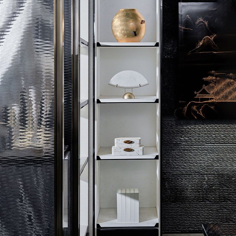 售楼处营销中心展示柜书房电视柜背景墙中式装饰石头雕塑艺术摆件