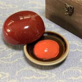 上海耘萍石泉细文适合型朱磦印泥60克盒装 针对书画扇面蜡染纸