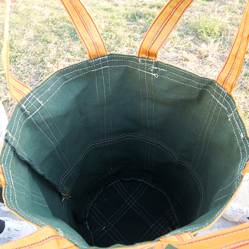 加厚帆布吨袋高空吊物袋称重吊装袋吊机专用帆布带圆形方形集装袋