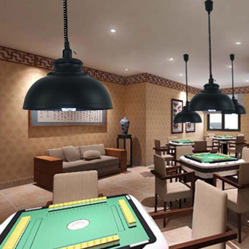 麻将灯升降式吊灯棋牌室复古茶楼超亮拉伸灯伸缩灯具,家装灯饰光源,酒店/宴会厅/餐饮吊灯,淘宝优惠券,粉丝福利购,淘宝优惠卷