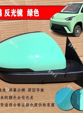 特鲁夫龙启明爵海鸥电动四轮车反光镜倒车镜后视镜片原厂烤漆绿色