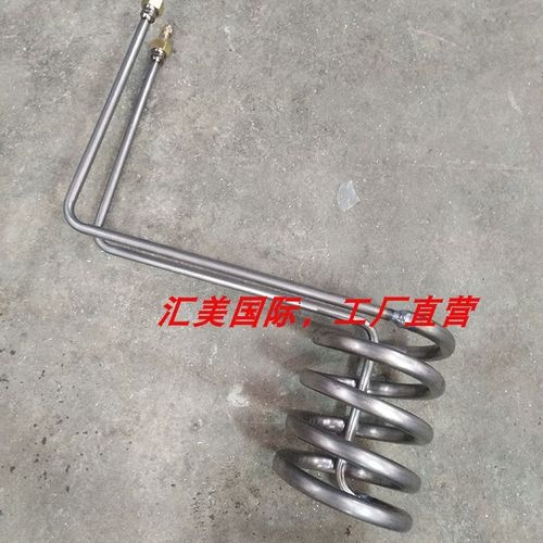 海鲜鱼缸水产养殖海水专用换热器纯钛管匹5匹钛炮纯钛蒸发器钛2