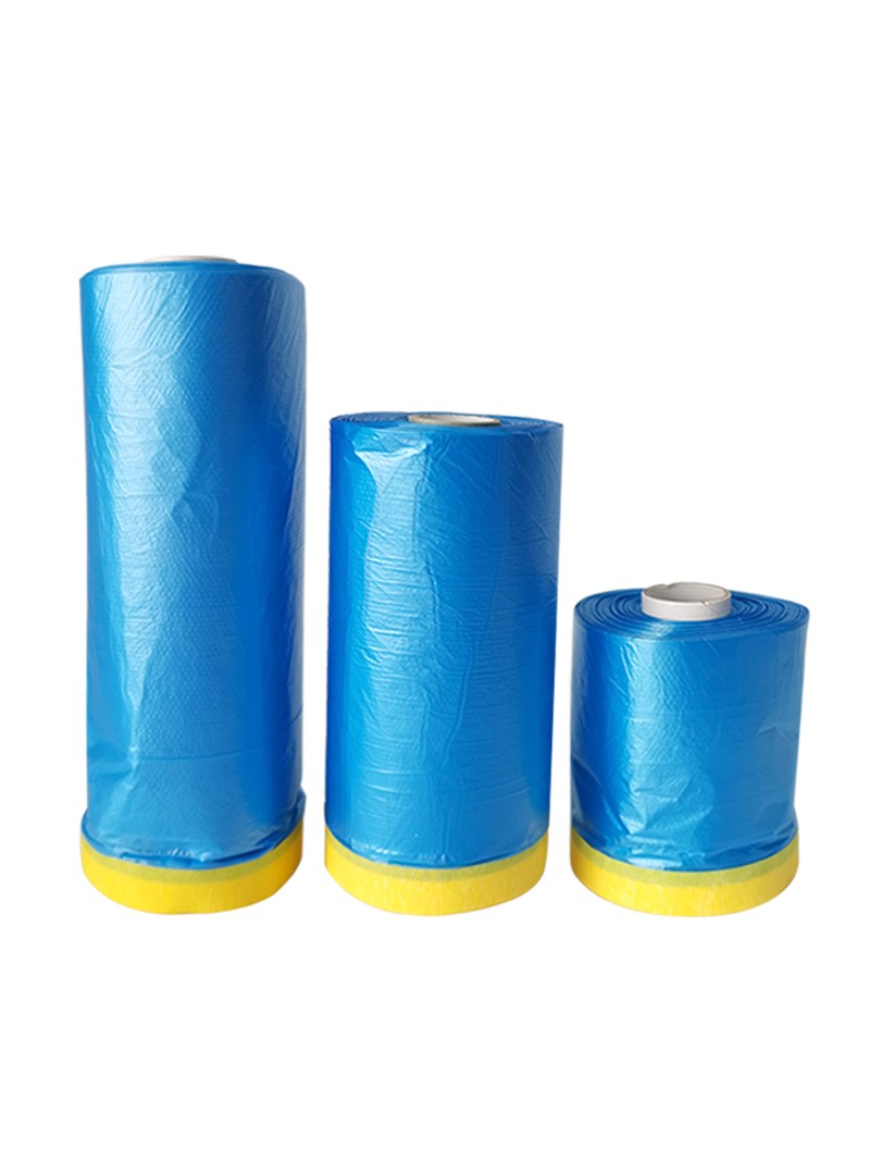 汽车喷漆遮蔽膜美纹纸遮蔽膜家具装修防尘塑料薄膜油漆喷涂保护膜