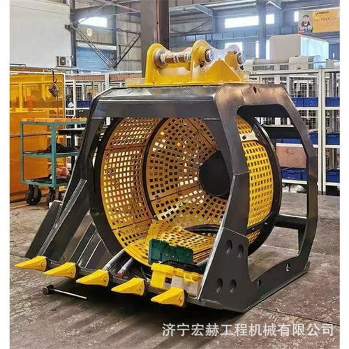 挖掘机属具挖斗夹木器破碎锤