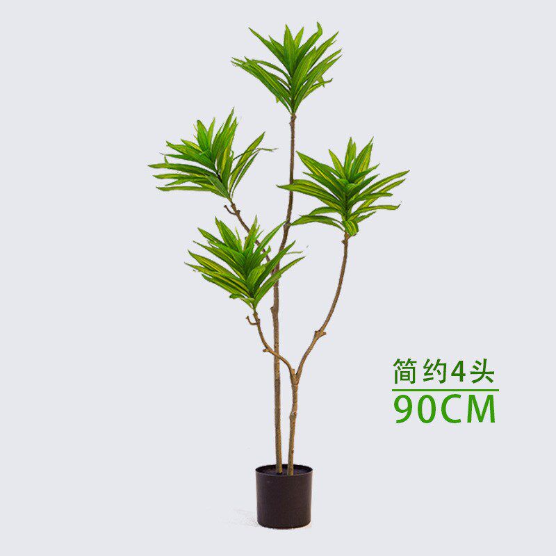 仿真绿植百合竹家居装饰室内摆件假盆栽生植物加密轻奢百合花植物