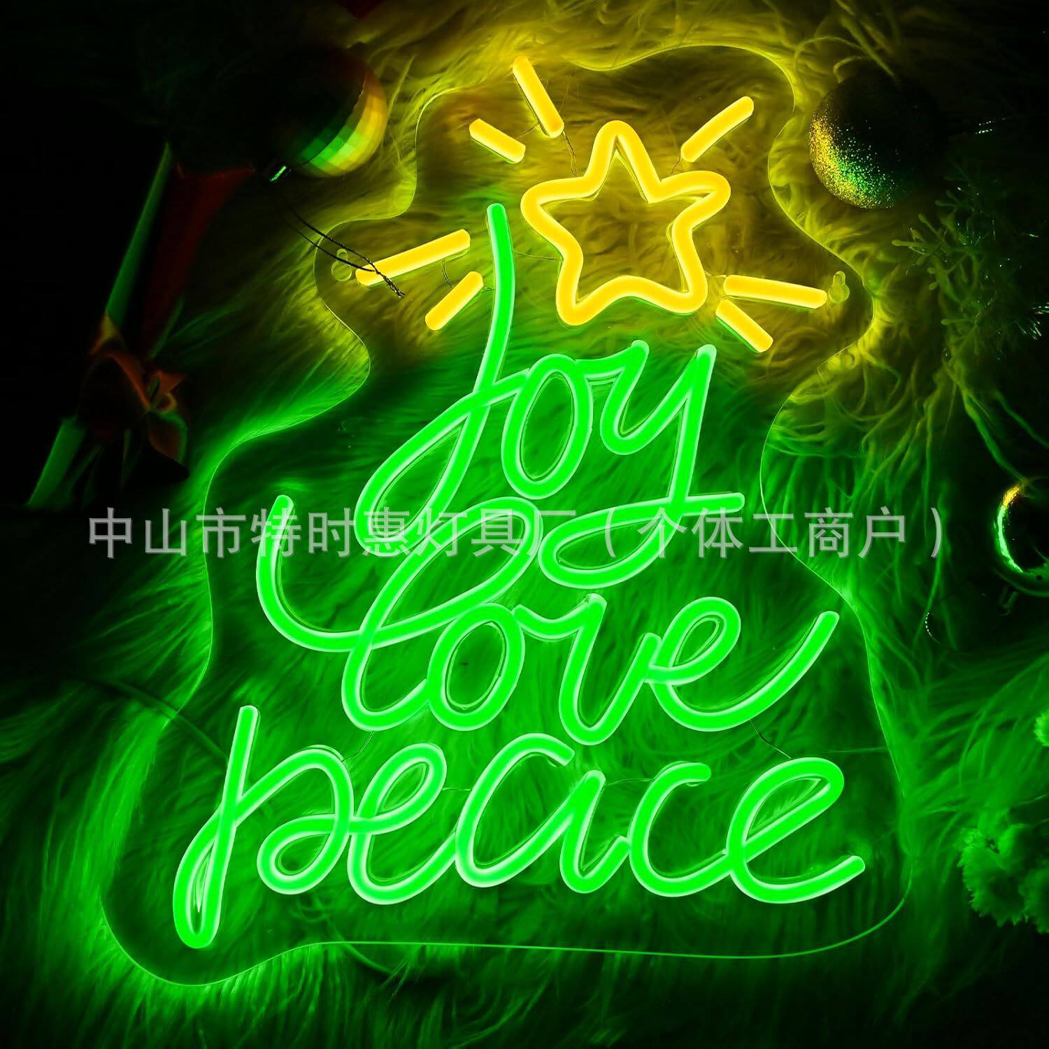 亚马逊跨境爆款LED霓虹灯带闪造型灯圣诞酒吧装饰彩灯