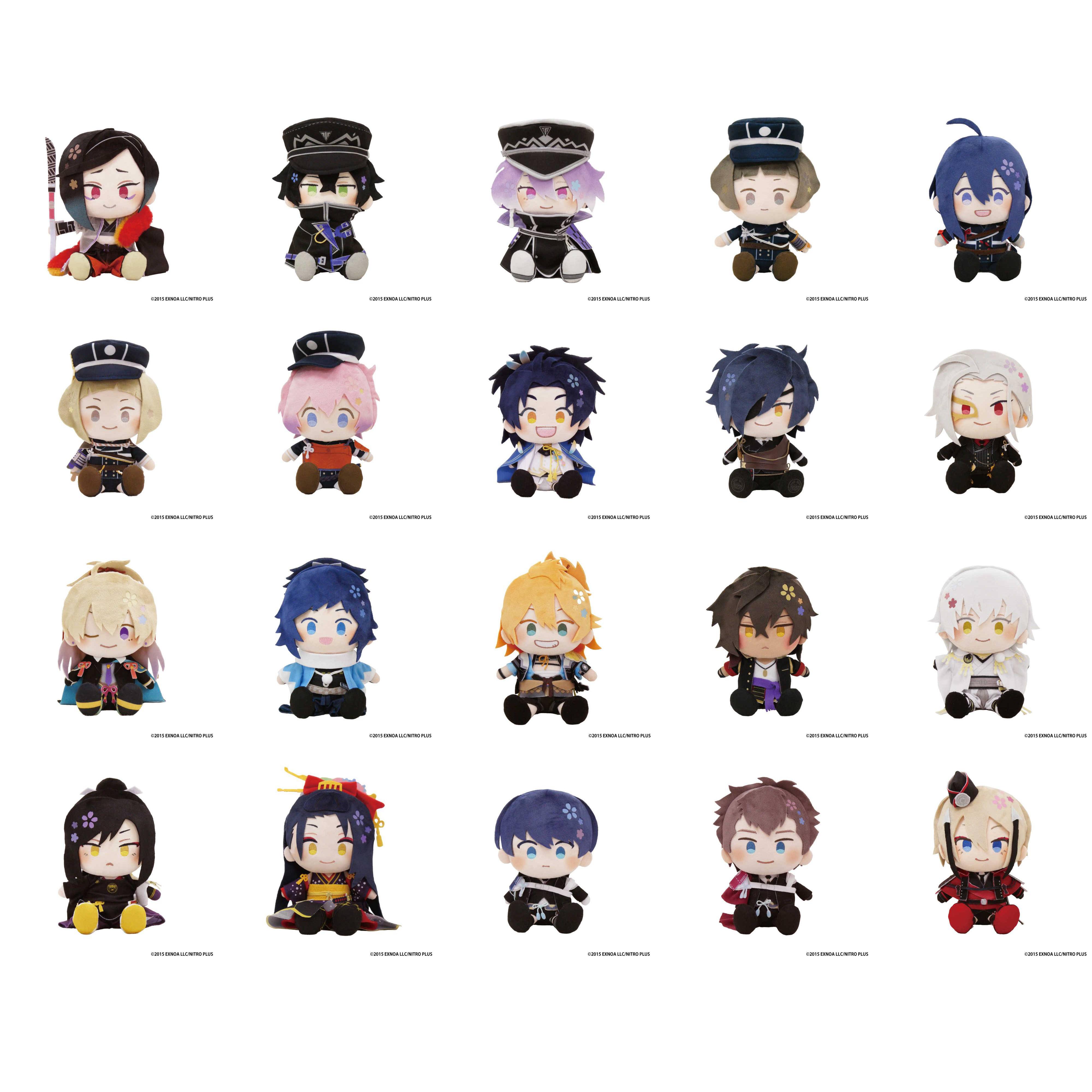 预售刀剑乱舞毛绒玩偶坐姿娃娃A3