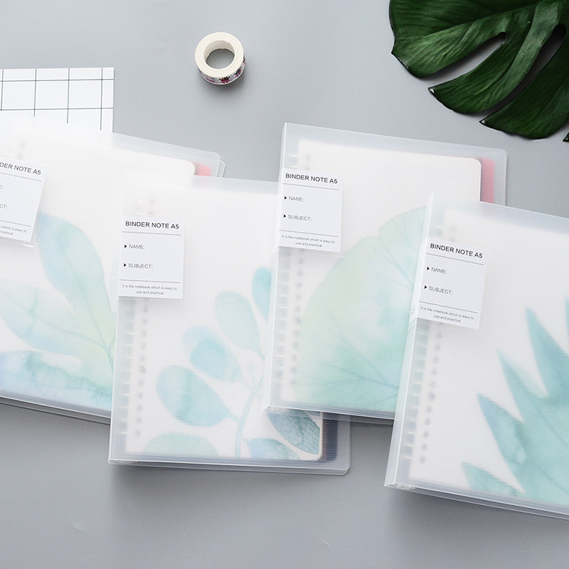优凡b5活页本透明淡彩学生a5可替芯记事本折扣创意大日记本子文具