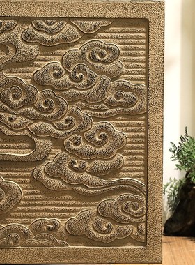 新祥云展示柱室内客厅装饰摆设仿古落地庭院园底座