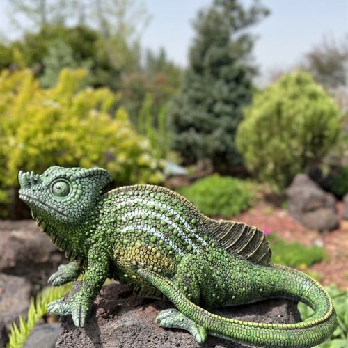 园庭院景观园林仿真变色龙树脂动物工艺品阳台户室外装饰品