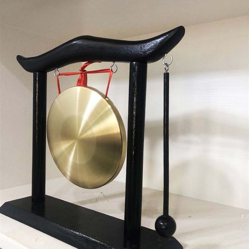 业铜锣 带架铜锣 锣 家居摆设 招财锣 5mm 22m铜锣