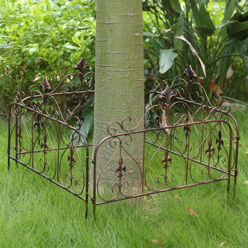 铁艺花园围墙隔断围栏栅栏庭院花架月季铁线莲爬藤架植物攀爬支架