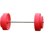 感统训练器材举重器儿童健身器幼儿园哑铃杠铃塑料注水沙哑铃