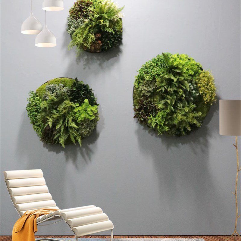 仿真植物壁挂植物墙背景墙电视墙样品房装饰餐田园软装花卉青苔