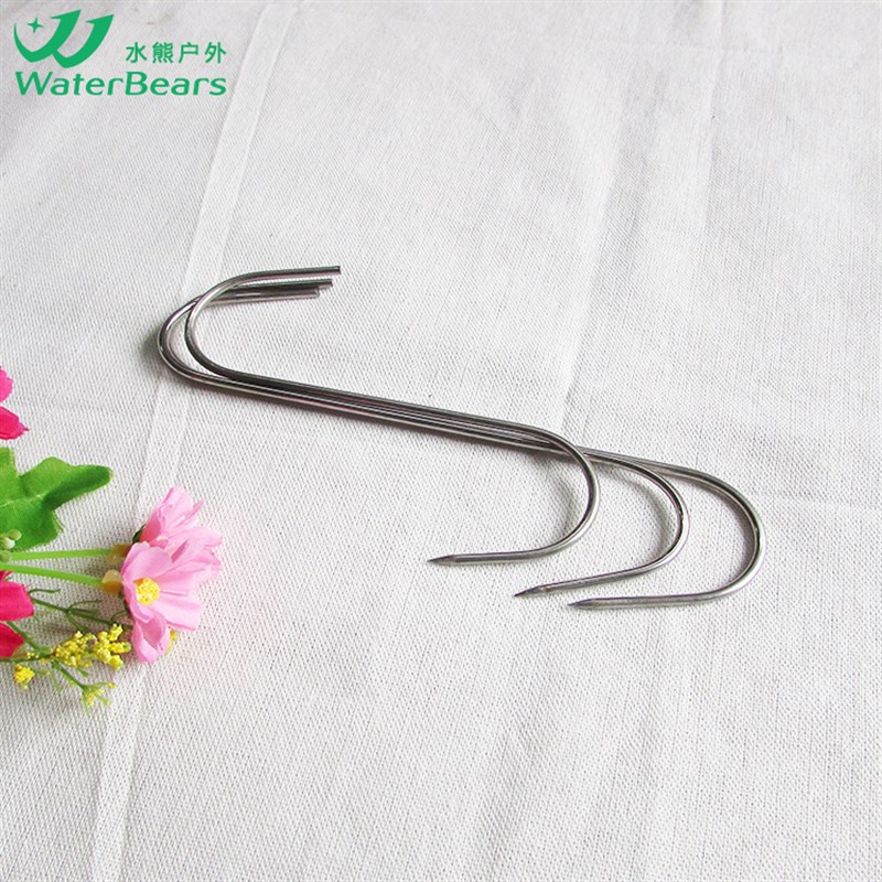 不锈钢腊肉钩子型单挂肉烧鸡烤鸭炉鹅乳鸽牛香肠挂钩子勾针