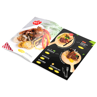 菜谱设计印刷定制菜单制作港式茶餐牌活页价目表做点餐单